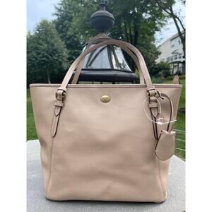 COACH Peyton Saffiano Leather Zip Top Tote - Style 27349 (PU500